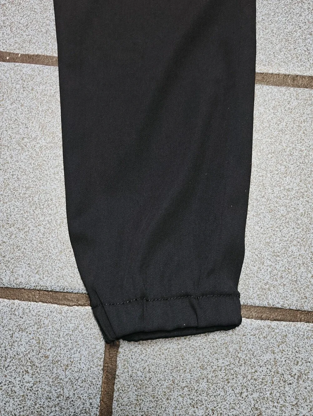 Michael Kors Women's Black Jogger Pants Elastic Waist Tapered Cuffed Sz 00